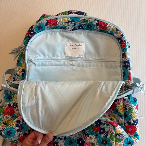 Floral Essential Expandable Backpack in Cotton - Vera Bradley main image 6